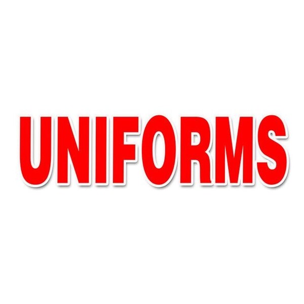 Signmission UNIFORMS BANNER SIGN workplace organization corporate clothing image B-120 Uniforms - main